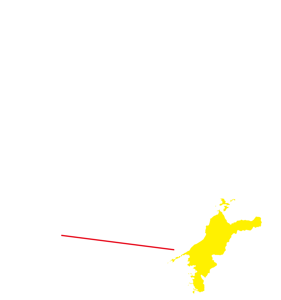 愛媛の地図