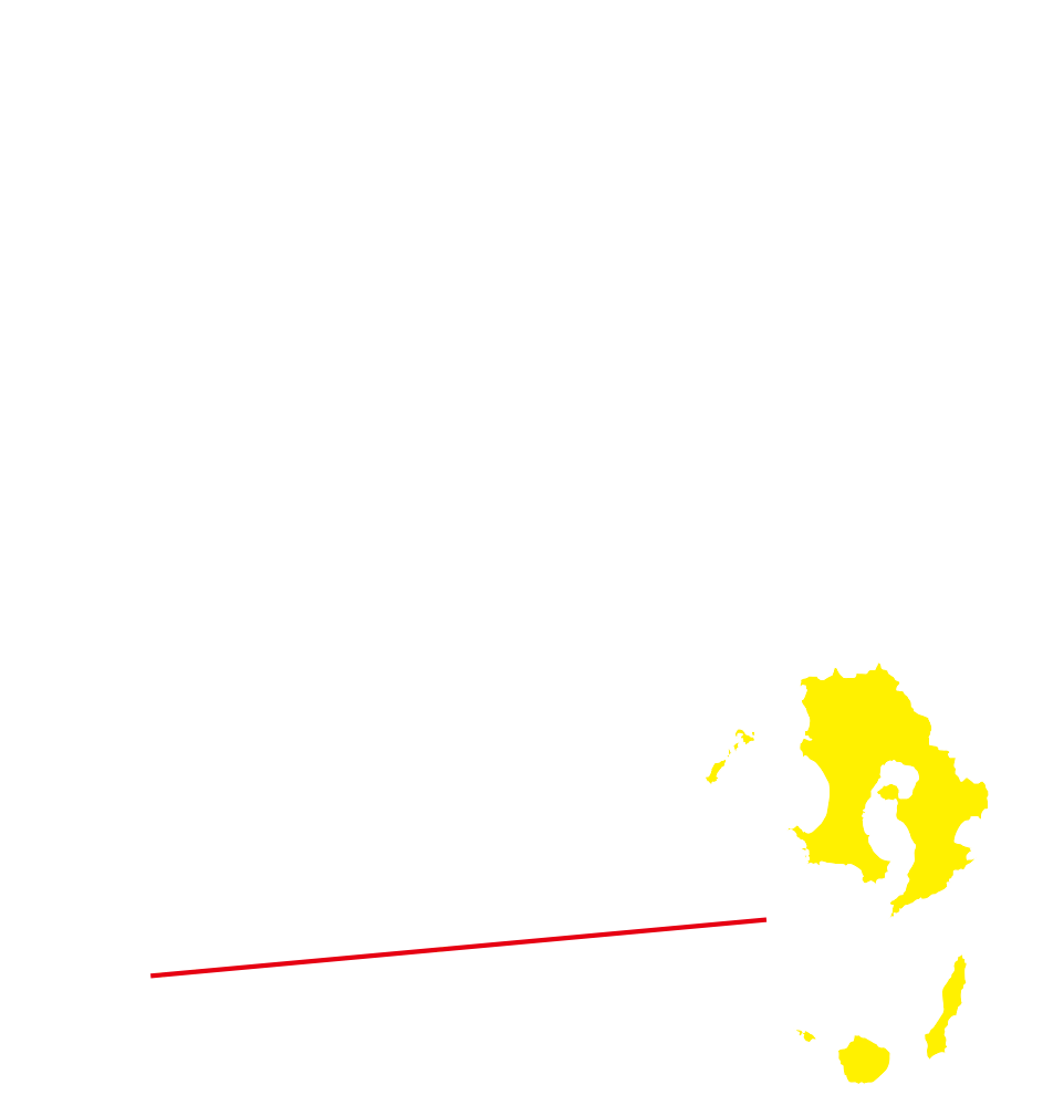 鹿児島県の地図