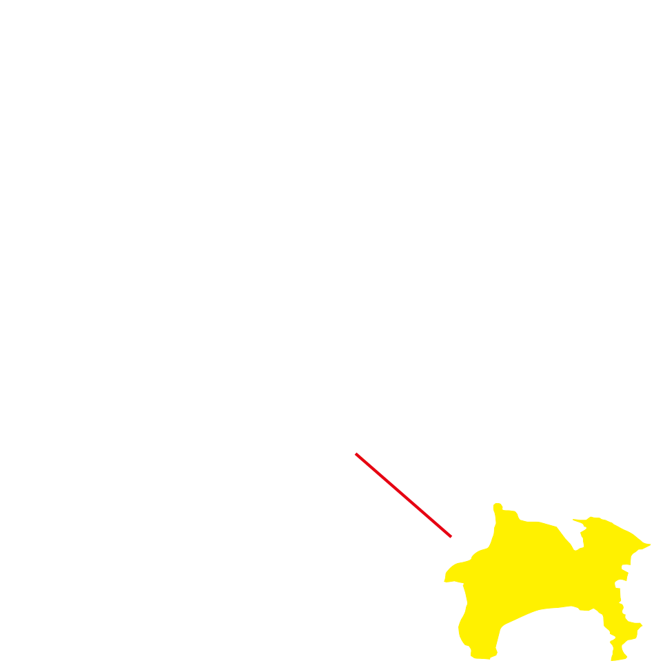 神奈川県の地図